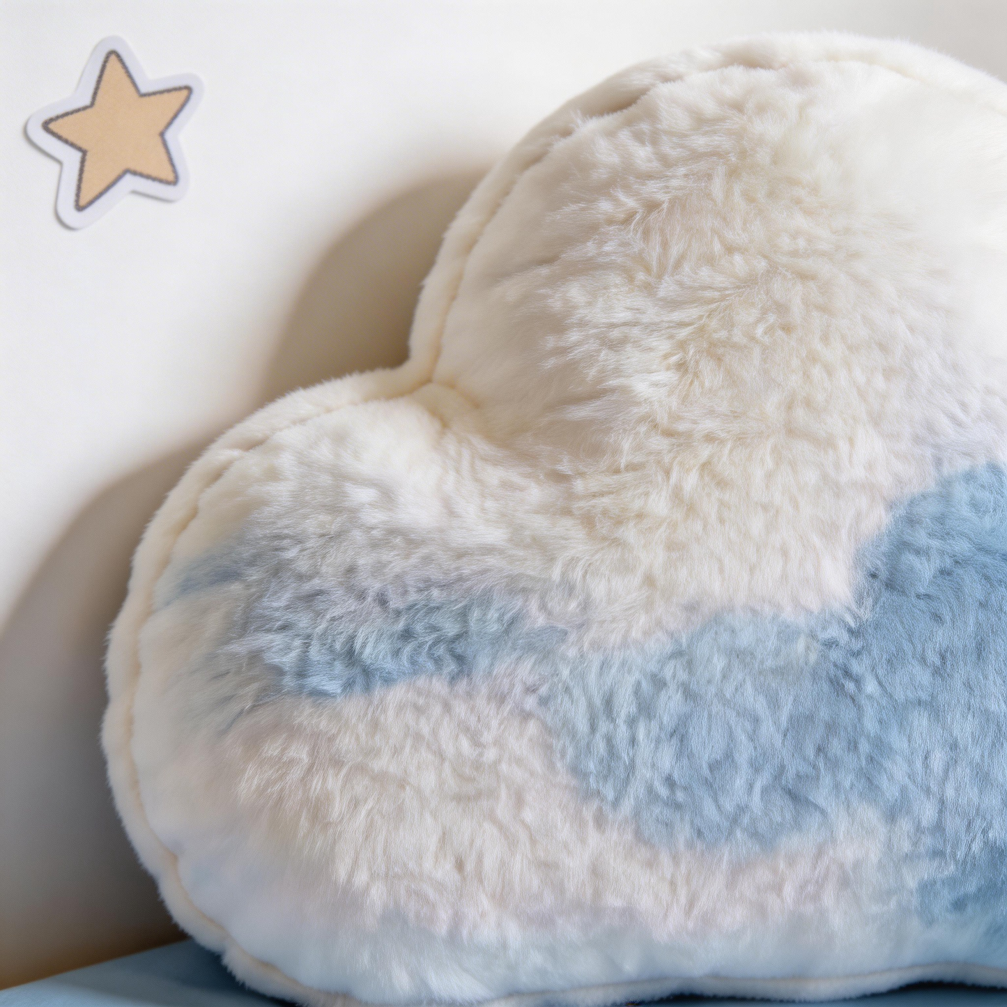 Dreamy Cloud Pillow | Soft Plush Fabric | Cozy Bedtime Accessory | Perfect Gift for Kids & Dreamers | Serene Blue and White Colors