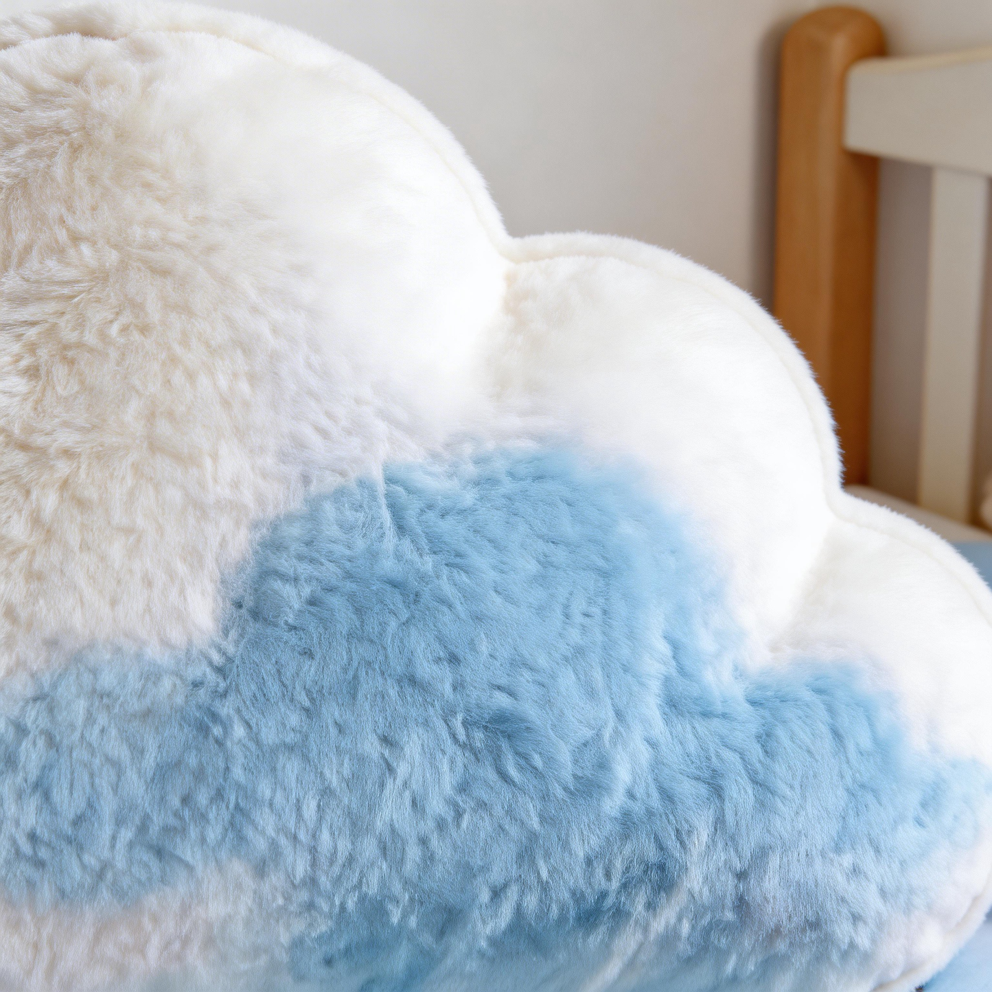Dreamy Cloud Pillow | Soft Plush Fabric | Cozy Bedtime Accessory | Perfect Gift for Kids & Dreamers | Serene Blue and White Colors
