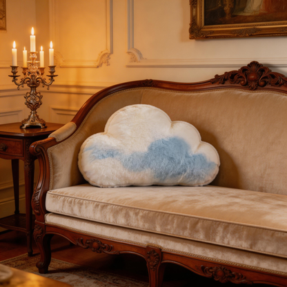 Dreamy Cloud Pillow | Soft Plush Fabric | Cozy Bedtime Accessory | Perfect Gift for Kids & Dreamers | Serene Blue and White Colors