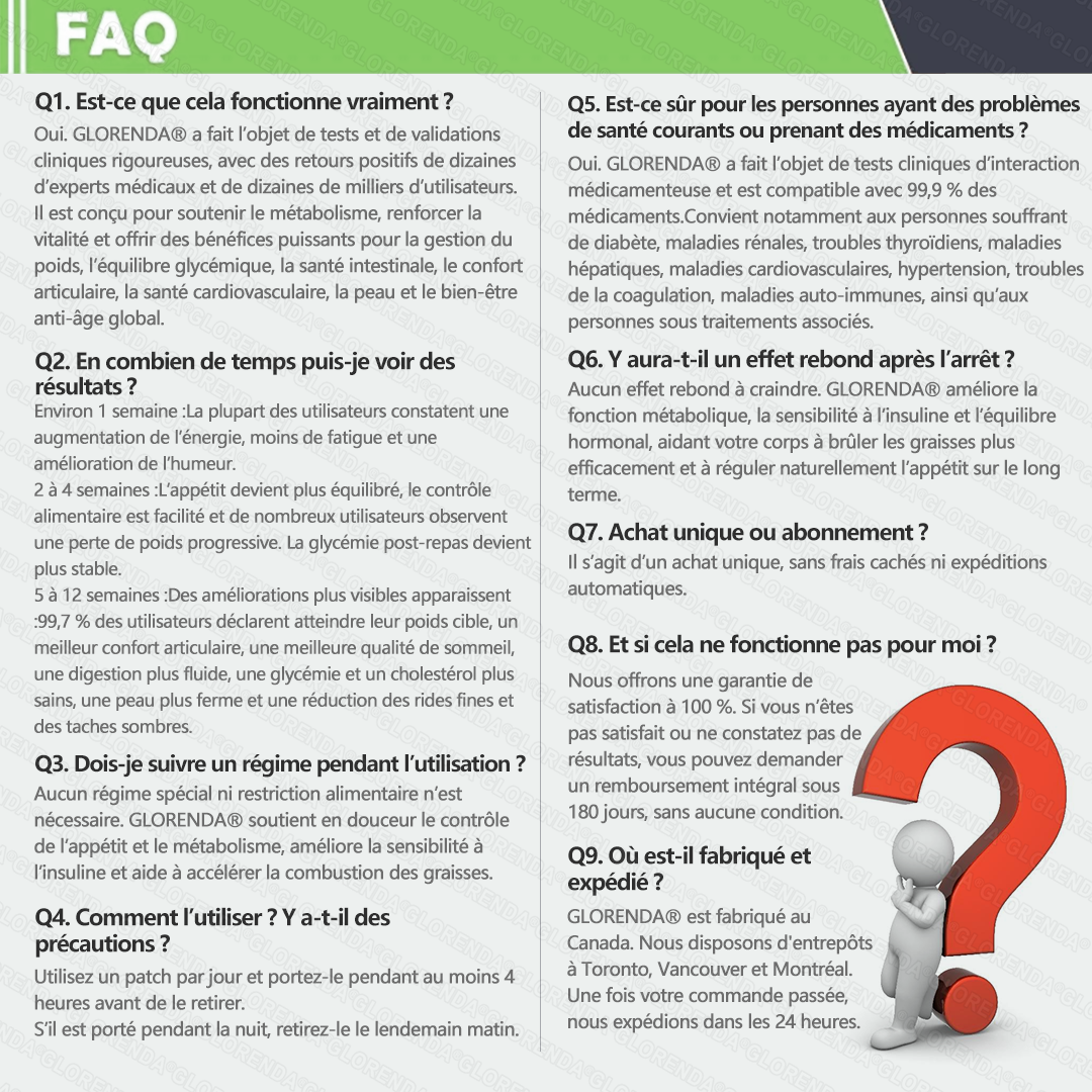 Boutique officielle 🌿🌿 𝐆𝐋𝐎𝐑𝐄𝐍𝐃𝐀® Moringa · Berbérine + NAD+ – Patch Microneedle Nano Avancé 10-en-1 (1×/jour, résultats visibles en 7 jours) | Gestion du poids, relâchement cutané, sommeil, articulations, etc.