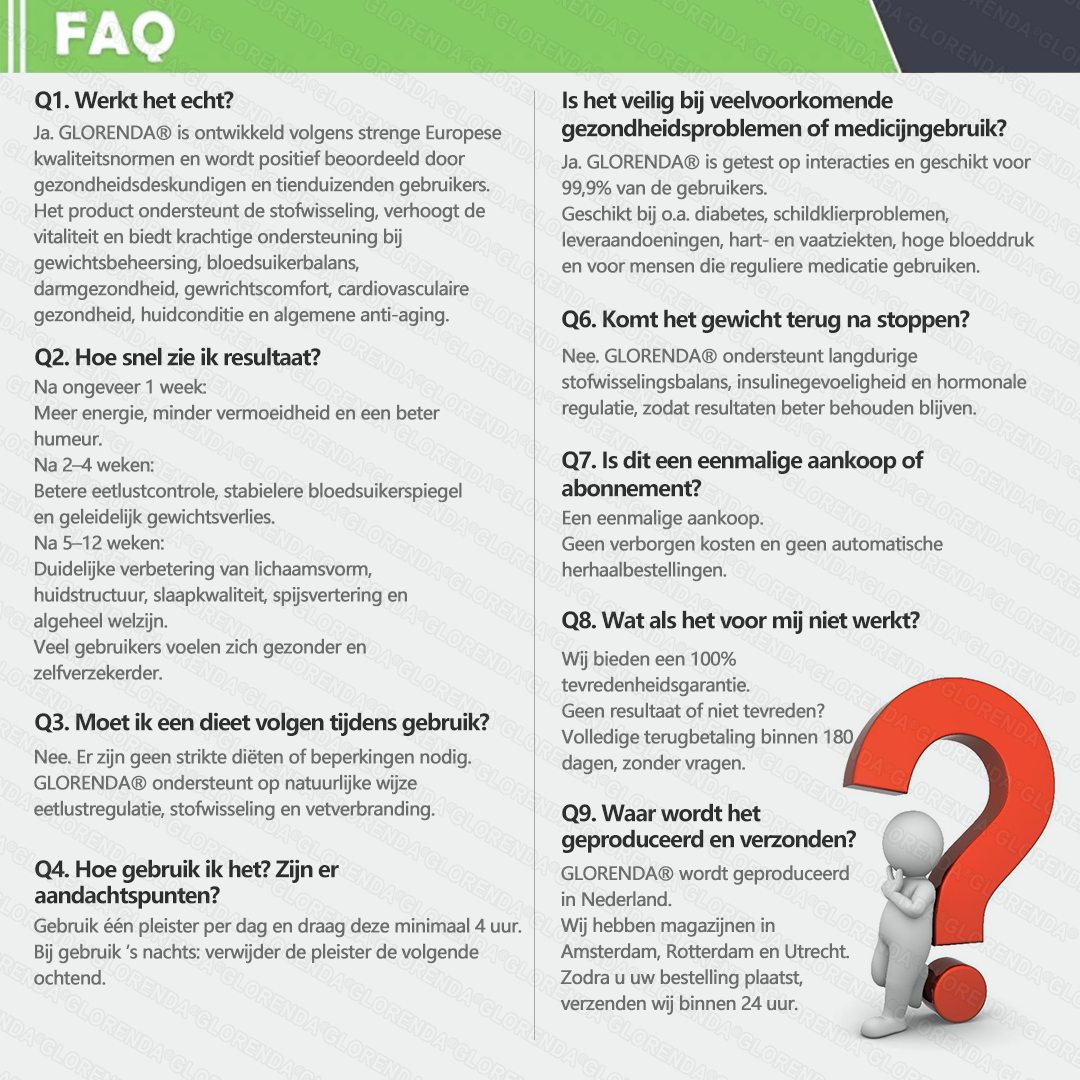 Officiële winkel | 🌻🌻 𝗚𝗟𝗢𝗥𝗘𝗡𝗗𝗔® Moringa · Berberine + NAD+ – 10-in-1 Geavanceerde Nano Micronaald Patch (slechts 1× per dag, zichtbare veranderingen binnen 7 dagen) | Voor obesitas, losse huid, diabetes, slaapapneu, gewrichtsproblemen en meer